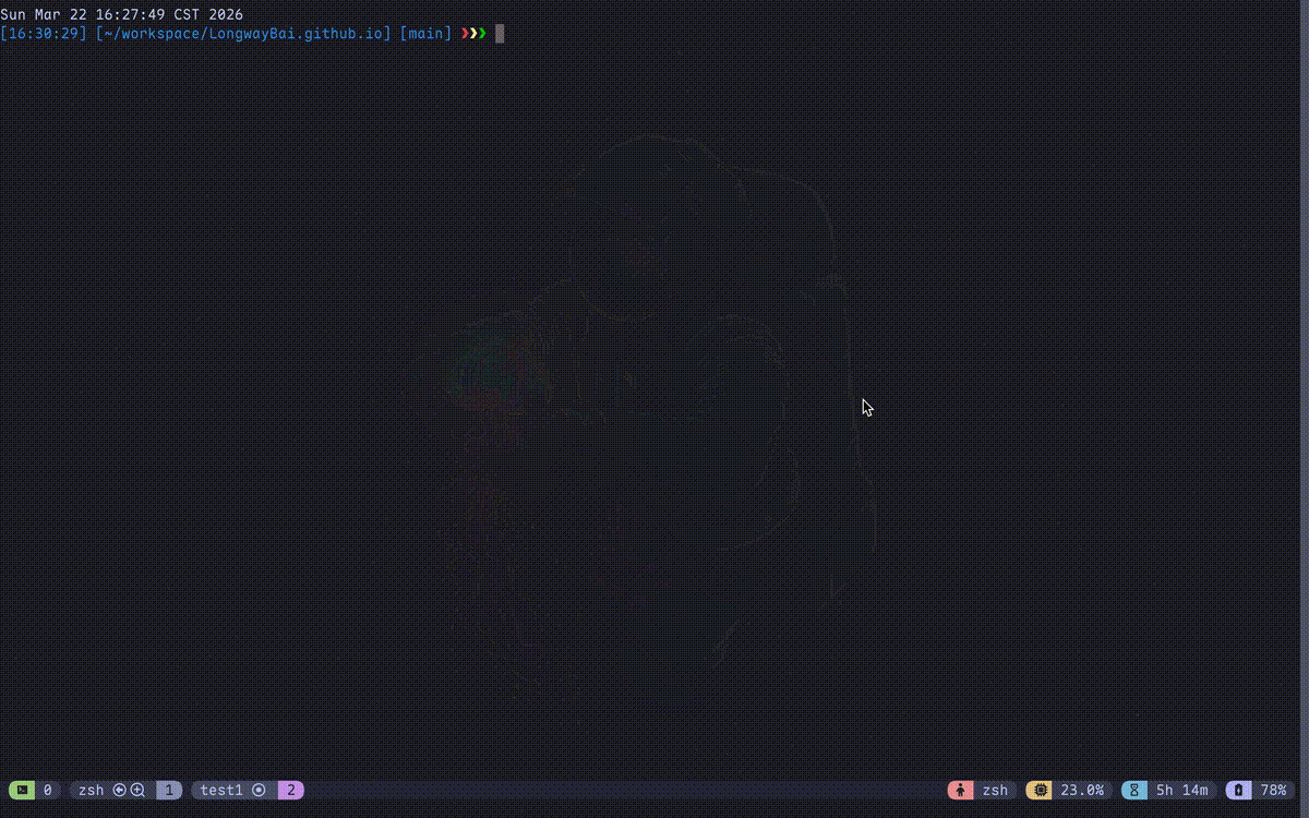 tmux 的最小闭环:new、detach、attach